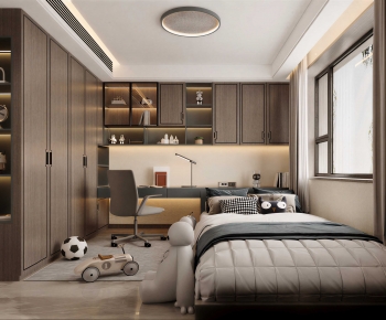 Modern Boy's Room And Son's Room-ID:504570961