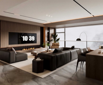 Modern A Living Room-ID:404129982