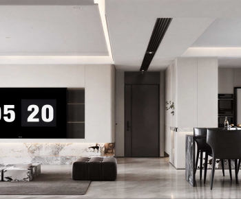 Modern A Living Room-ID:410728933