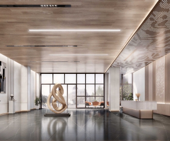 Modern Office Reception Desk-ID:935530907