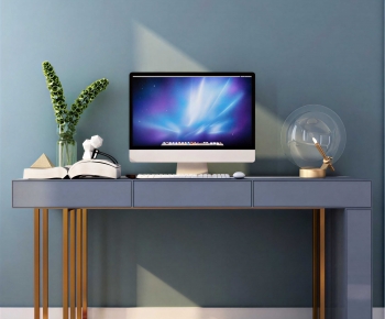 Modern Office Desk And Chair-ID:444653995