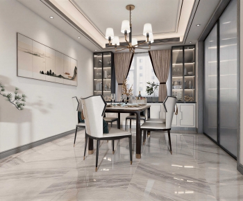 New Chinese Style Dining Room-ID:660135986