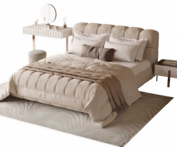 Modern Double Bed-ID:946769008