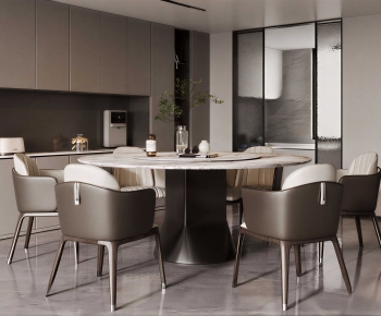 Modern Dining Table And Chairs-ID:884474999