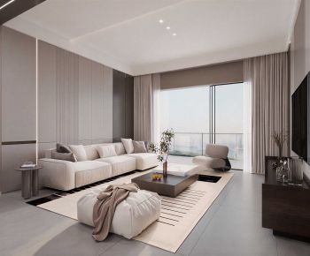 Modern A Living Room-ID:805123095