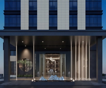 Modern Facade Element-ID:965969091