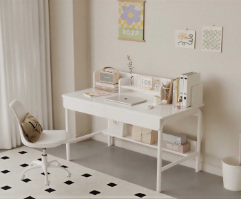 Modern Computer Desk And Chair-ID:754218106