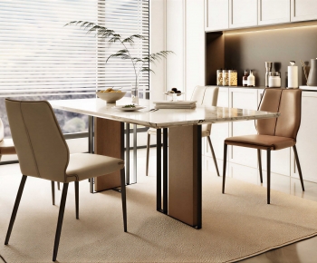 Modern Dining Table And Chairs-ID:525584946