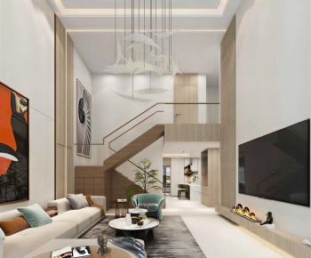 Modern A Living Room-ID:134603985