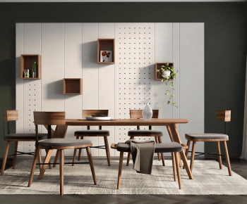 Modern Dining Table And Chairs-ID:806077009