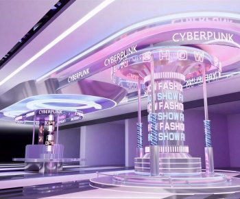 Modern Exhibition Hall-ID:343461046