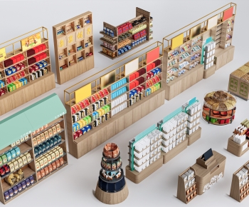 Modern Supermarket Shelf-ID:400579937