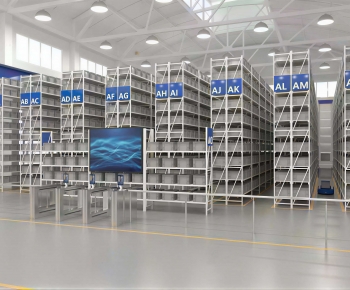 Modern Factory Floor/warehouse-ID:892087946
