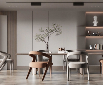 Modern Dining Table And Chairs-ID:387574919