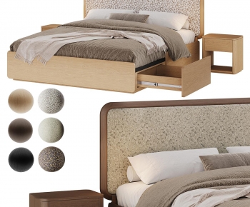 Modern Double Bed-ID:118413936