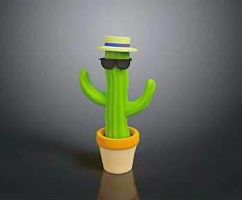 Modern Potted Green Plant-ID:642468938