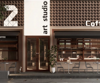 Modern Facade Element-ID:476413017