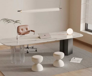 Modern Computer Desk And Chair-ID:291194929