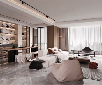 Modern A Living Room-ID:348182924