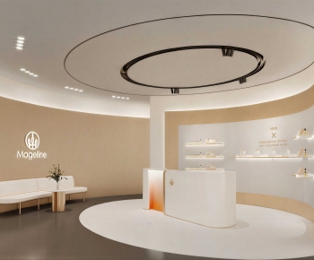 Modern Office Reception Desk-ID:416470055