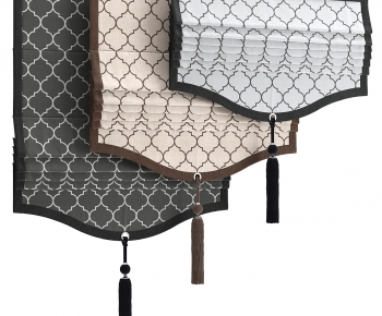 New Chinese Style Roman Curtain-ID:445530895