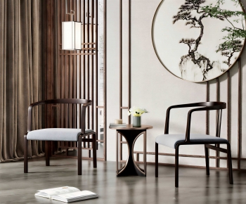 New Chinese Style Lounge Chair-ID:627239942