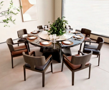 New Chinese Style Dining Table And Chairs-ID:109873065