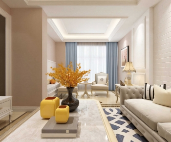 New Chinese Style A Living Room-ID:109539046
