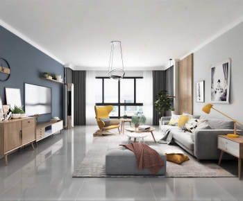 Modern A Living Room-ID:966480975
