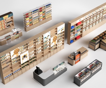 Modern Supermarket Shelf-ID:184065102