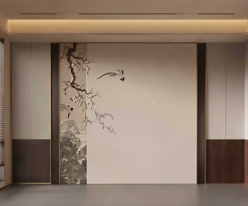 New Chinese Style TV Wall-ID:510927928