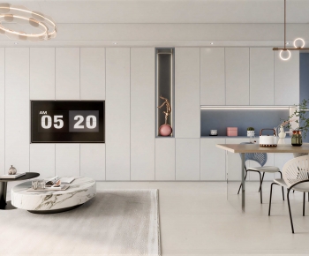 Modern A Living Room-ID:398545033