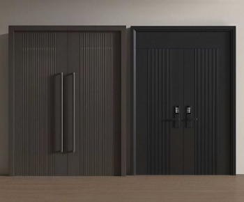 Modern Unequal Double Door-ID:785760982