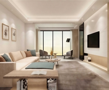 New Chinese Style A Living Room-ID:242089996