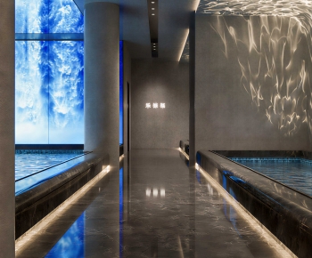 Modern Corridor Elevator Hall-ID:780174972