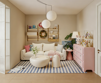 Modern A Living Room-ID:889910945