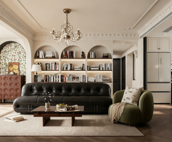 French Style A Living Room-ID:875605116
