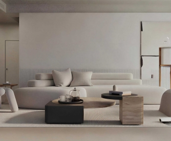 Wabi-sabi Style A Living Room-ID:608129025