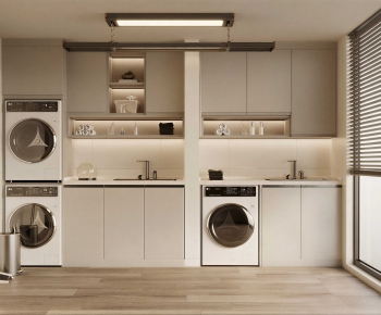Modern Laundry Cabinet-ID:144589907
