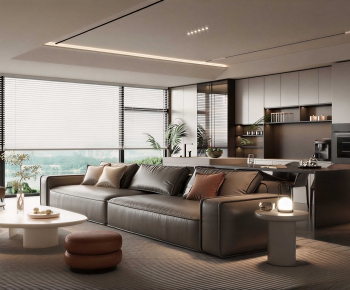 Modern A Living Room-ID:402200946