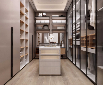 Modern Clothes Storage Area-ID:439569004