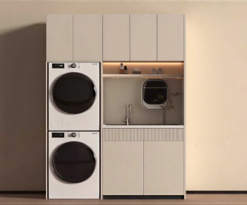 Modern Laundry Cabinet-ID:457047946