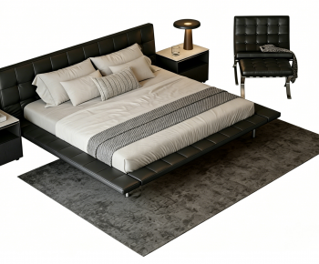Modern Double Bed-ID:308851969