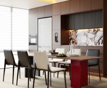Modern Dining Table And Chairs-ID:208695898