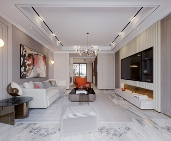 Modern A Living Room-ID:588243968