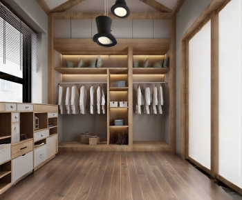 Modern Clothes Storage Area-ID:987266068