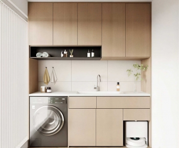 Modern Laundry Cabinet-ID:327045928