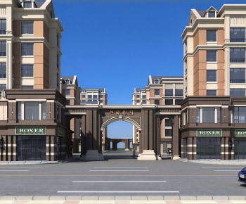 Modern Building Appearance-ID:666951891