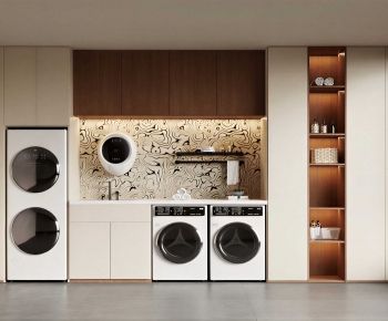 Modern Balcony Laundry Room-ID:342015036
