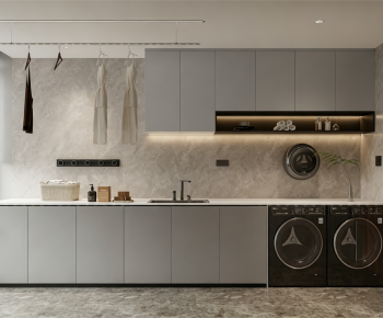 Modern Balcony Laundry Room-ID:792469983